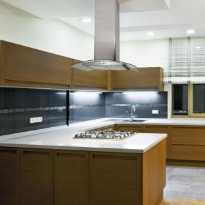 70cm Island Hood Curved Glass Stainless Steel