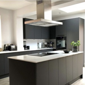 90cm Flat Island Kitchen Extractor in Stainless Steel