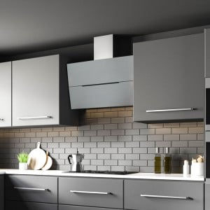 90cm Angled Stainless Steel Kitchen Extractor Hood 