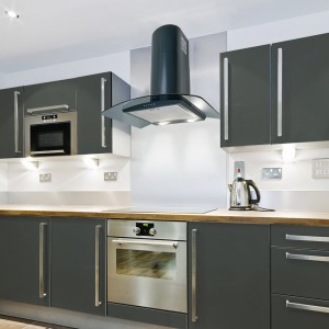 100cm Curved Glass Cooker Hood - Anthracite
