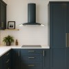 80cm Curved Glass Kitchen Cooker Hood Anthracite 