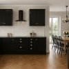 90cm Curved Glass Cooker Hood - Black