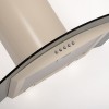 70cm Curved Glass Cooker Hood - Cream