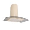 90cm Curved Glass Kitchen Cooker Hood Cream 