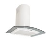 70cm Curved Glass Cooker Hood - White