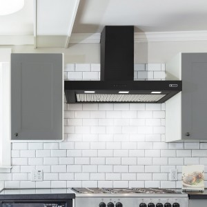 Lusso - 120cm Powerful Cooker Hood - Black