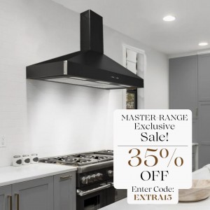 120cm Master Range Premium Range Cooker Hood Black