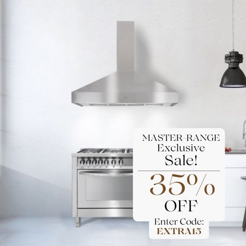 120cm Master Range Cooker Hood Stainless Steel