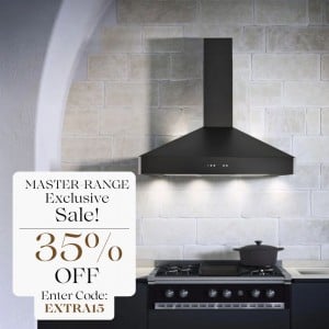 80cm Master Range Premium Range Hood Black