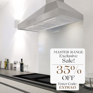 80cm Master Range Cooker Hood - Stainless Steel