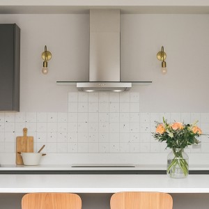 70cm Straight Glass Cooker Hood - Stainless Steel