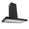 90cm Glass Front T-Line Cooker Hood in Black