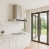 90cm Glass Front T-Line Cooker Hood in Stainless Steel
