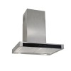 60cm Glass Front T-Line Cooker Hood in Stainless Steel