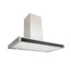 80cm Glass Front T-Line Cooker Hood in Stainless Steel