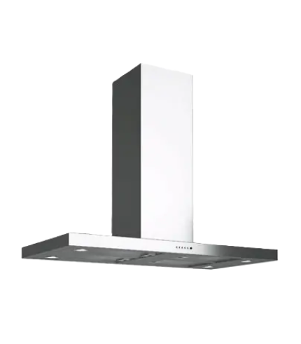 T Shape - Flat Island Cooker Hood - Options