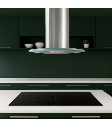 Oval - 90cm Island Cooker Hood
