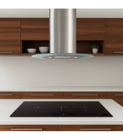 Oval - 90cm Island Cooker Hood