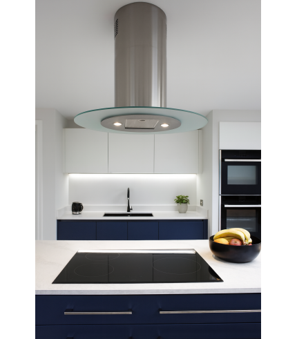 Oval - 90cm Island Cooker Hood