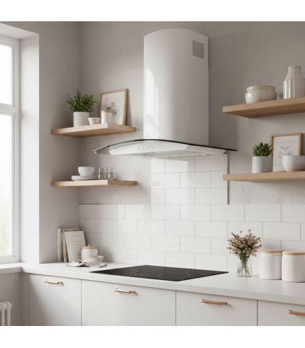 Curved Glass Wall Hood - Options
