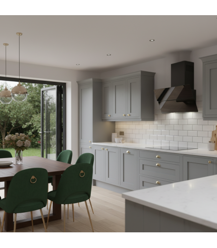 Hubble - Trade-Line Angled Black Glass Wall Hood