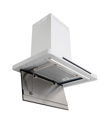 Linea - Designer Black Glass Door Wall Hood - Options