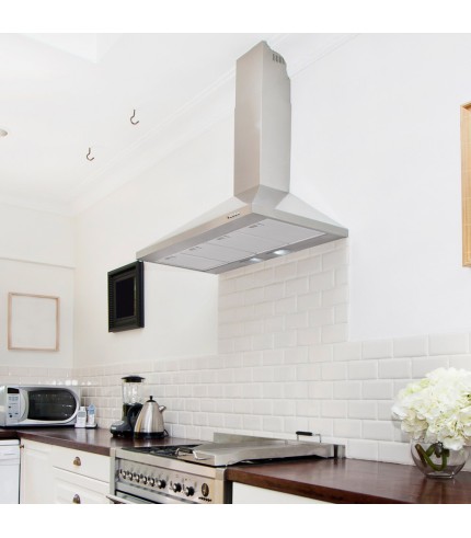 Pyramid - Traditional Chimney Wall Hood - Options