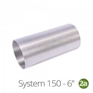 150mm Aluminium Semi Rigid Flexible Duct Hose System150