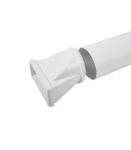 220mm x 90mm (6") Flat Ducting Pipe 1 Metre