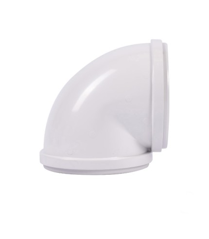 100mm 90° Round To Round Ducting Tube Elbow Connector