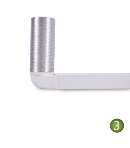 200mm Aluminium Semi Rigid Ducting 3m