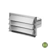 Outside stainless steel rust proof vent grilles for flat 6" d