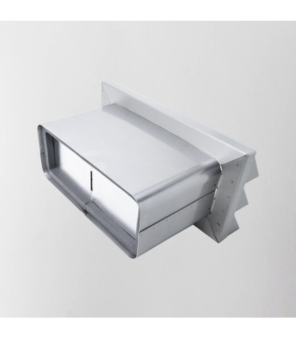 Stainless Steel Vented Outside Wall Grille 220mm x 90mm