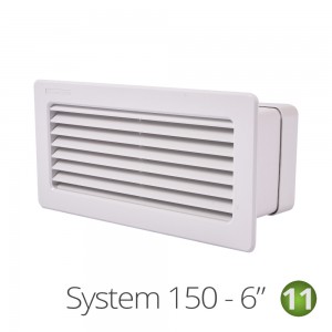 220mm x 90mm Ducting Vent White