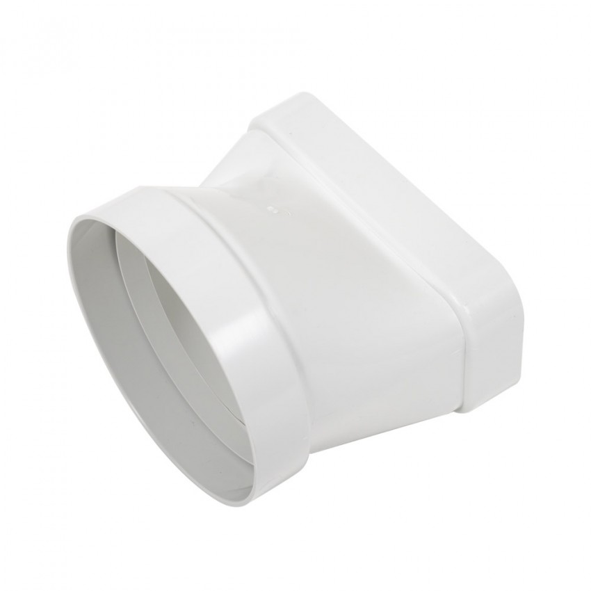 150mm x 70mm (5") Round To Flat Ducting Connector