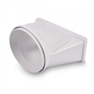 150mm x 70mm (5") Round To Flat Ducting Connector