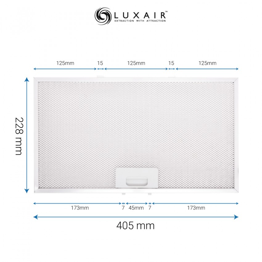 Mesh Grill 405mm x 228mm for Orion Stratos Ceiling Hood