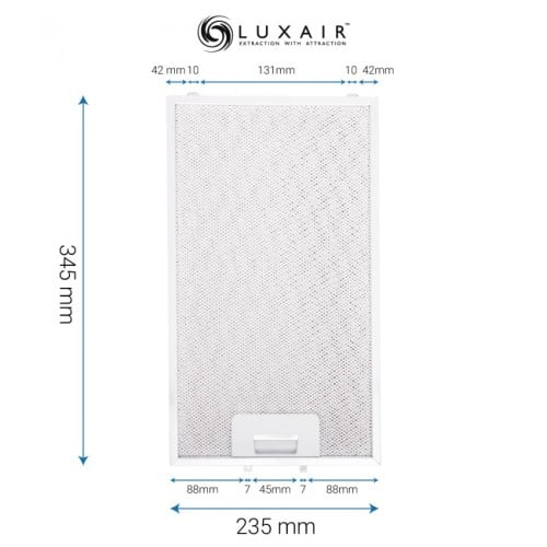 Metal Grease Filter 345mm x 235mm