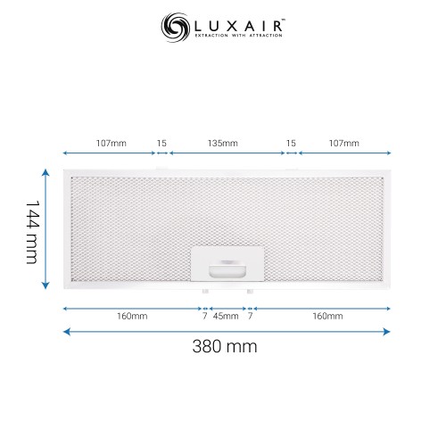 Metal Grease Filter 380mm x 144mm
