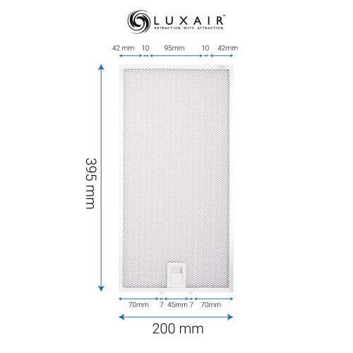 Metal Grease Filter 395mm x 200mm