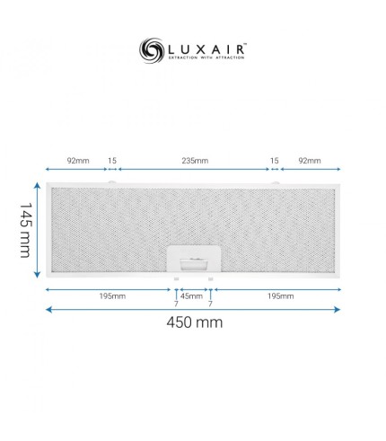 Metal Grease Filter 450mm x 145mm