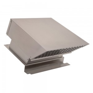 Pitched roof cooker hood external motor for outside use