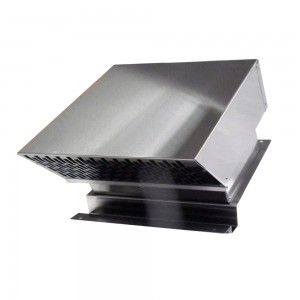 Pitched roof cooker hood external motor for outside use