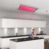 Very slimline LED, RGB ceiling cooker hood 100cm x 60cm