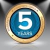 FREE 5 years parts and labour warranty when registered 