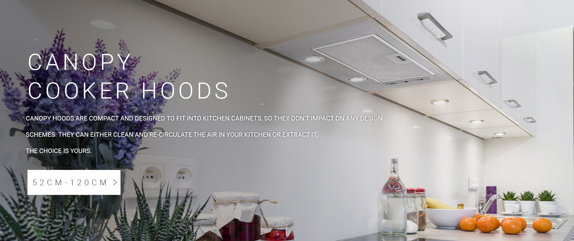 canopy cooker hoods for kitchens