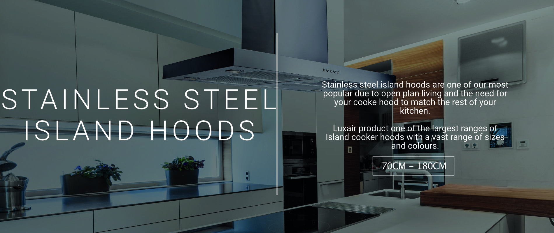 Stainless Steel Island Cooker Hoods