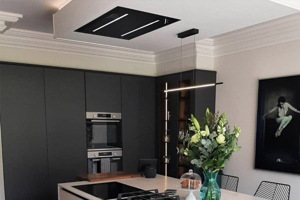Hotte de plafond - LA-90-GEALUX-WG - Luxair Cooker Hoods Kitchen Extractors  - avec éclairage intégré