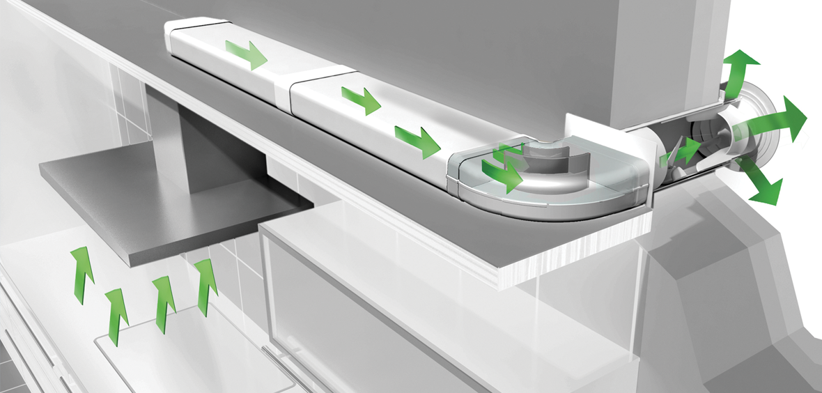 kitchen extractor fan ducting kit